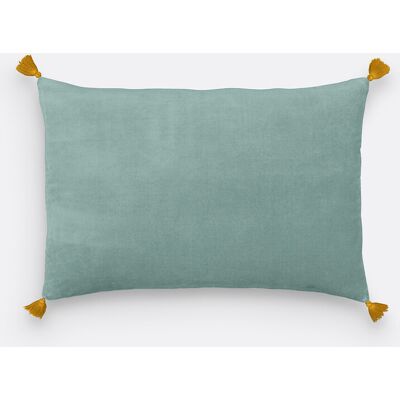 LA REDOUTE INTERIEURS - Velvet - Gris Turquesa - Funda de cojín LA REDOUTE INTERIEURS - Velvet - Gris Turquesa - Funda de cojín