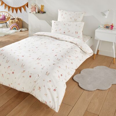 La Redoute Funda nórdica de algodón, Château Licorne. Talla Cama 90cm (140x200cm). Color La Redoute Funda nórdica de algodón, Château Licorne. Talla Cama 90cm (140x200cm). Color