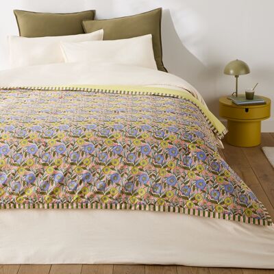 La Redoute Colcha acolchada con estampados florales en voile de algodón, BALKA. Talla 130 x 180 cm. Color La Redoute Colcha acolchada con estampados florales en voile de algodón, BALKA. Talla 130 x 180 cm. Color