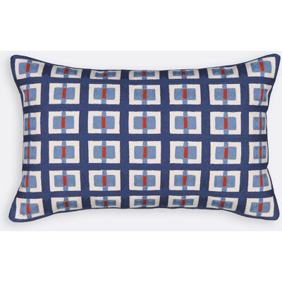 La Redoute Funda de cojín 50x30 cm, algodón bordado, Mauro. Talla 50 x 30 cm. Color La Redoute Funda de cojín 50x30 cm, algodón bordado, Mauro. Talla 50 x 30 cm. Color