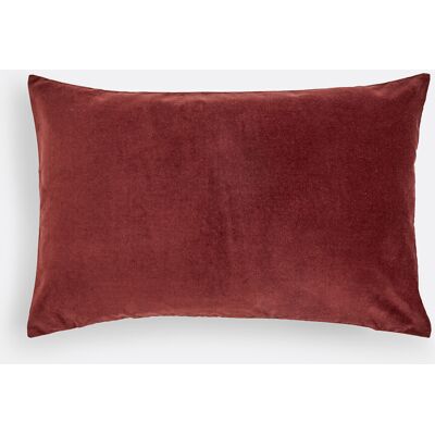 La Redoute Funda de cojín rectangular de terciopelo, Terciopelo. Talla 60 x 40 cm. Color La Redoute Funda de cojín rectangular de terciopelo, Terciopelo. Talla 60 x 40 cm. Color
