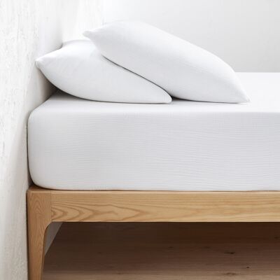 LA REDOUTE INTERIEURS Kumla Sábana bajera de muselina de algodón - Ropa de cama LA REDOUTE INTERIEURS Kumla Sábana bajera de muselina de algodón - Ropa de cama