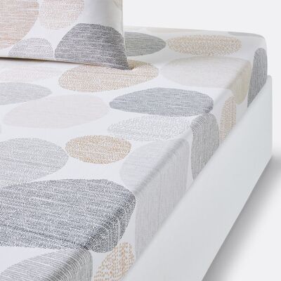 LA REDOUTE INTERIEURS Sábana bajera de algodón Galet - Ropa de cama LA REDOUTE INTERIEURS Sábana bajera de algodón Galet - Ropa de cama