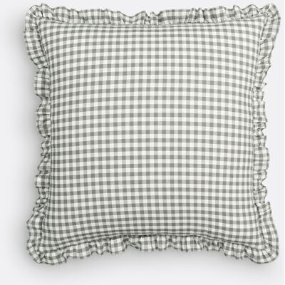 La Redoute Funda de cojín de algodón lavado vichy, Georgette. Talla 65 x 65 cm. Color La Redoute Funda de cojín de algodón lavado vichy, Georgette. Talla 65 x 65 cm. Color