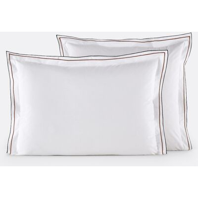 Fundas de almohada de algodón egipcio Camila de La Redoute Interiors - 50x70cm & 63x63cm Fundas de almohada de algodón egipcio Camila de La Redoute Interiors - 50x70cm & 63x63cm