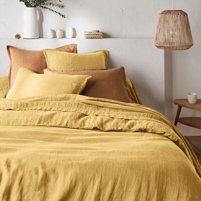 La Redoute Funda nórdica de lino lavado, Linot. Talla Cama 90cm (160x210cm). Color La Redoute Funda nórdica de lino lavado, Linot. Talla Cama 90cm (160x210cm). Color