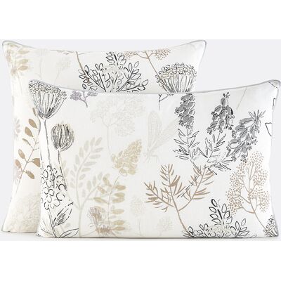 Funda de Almohada de Algodón Romarin - 50x70cm, 63x63cm, Blanco Funda de Almohada de Algodón Romarin - 50x70cm, 63x63cm, Blanco