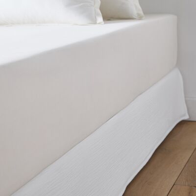 LA REDOUTE INTERIEURS Cubresomier de algodón muselina - Blanco LA REDOUTE INTERIEURS Cubresomier de algodón muselina - Blanco