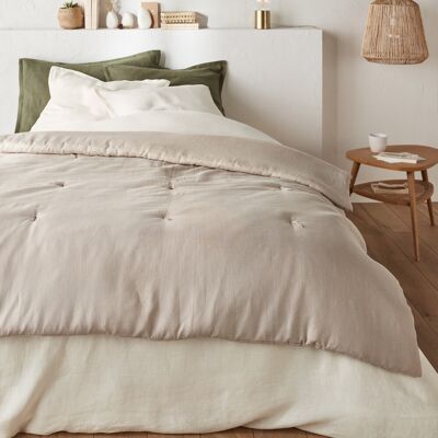 La Redoute Interieurs Funda nórdica de lino lavado - 150x150 cm - Beige La Redoute Interieurs Funda nórdica de lino lavado - 150x150 cm - Beige