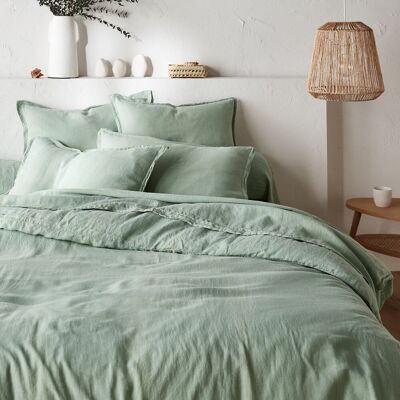 La Redoute Funda nórdica de lino lavado, Linot. Talla Cama 90cm (155x220cm). Color La Redoute Funda nórdica de lino lavado, Linot. Talla Cama 90cm (155x220cm). Color