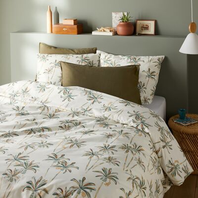 La Redoute Conjunto de cama de algodón con funda de almohada rectangular, Denham. Talla Cama 150cm (240x220cm). Color La Redoute Conjunto de cama de algodón con funda de almohada rectangular, Denham. Talla Cama 150cm (240x220cm). Color