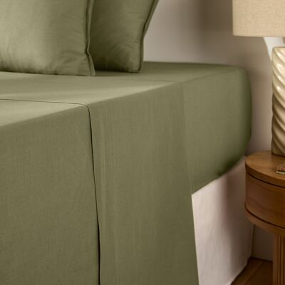 La Redoute Interieurs Sábana encimera algodón lavado - Talla Cama 90cm La Redoute Interieurs Sábana encimera algodón lavado - Talla Cama 90cm