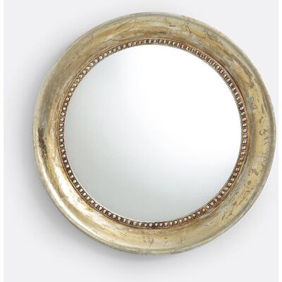 LA REDOUTE INTERIEURS Espejo Vintage Dorado Redondo - Espejo LA REDOUTE INTERIEURS Espejo Vintage Dorado Redondo - Espejo
