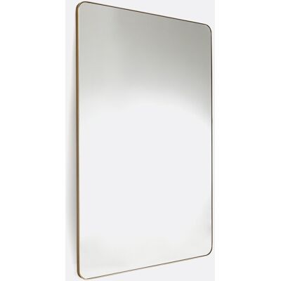 LA REDOUTE INTERIEURS Iodus Espejo rectangular de metal Amarillo - Espejo LA REDOUTE INTERIEURS Iodus Espejo rectangular de metal Amarillo - Espejo