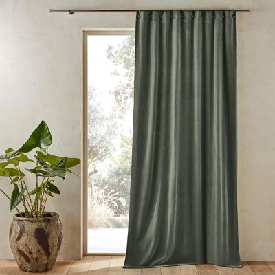 Am.pm Nyodhi Cortina de Terciopelo Verde - Cortina Am.pm Nyodhi Cortina de Terciopelo Verde - Cortina