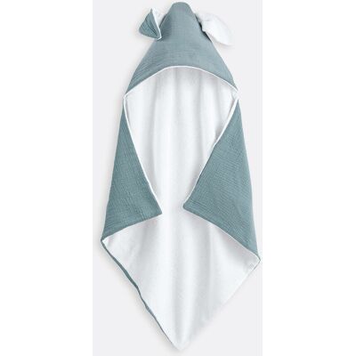 LA REDOUTE INTERIEURS - Kumla - azul-gris - toalla con capucha LA REDOUTE INTERIEURS - Kumla - azul-gris - toalla con capucha