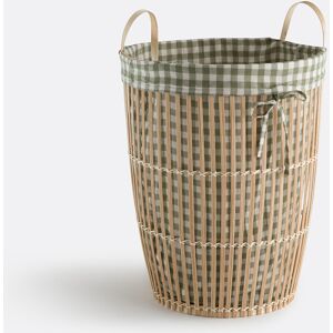 La Redoute INTERIEURS Cesto De La Ropa Sucia En Bambú, Forro Estampado De Cuadros Vichy, MONOA. Talla talla única. Color La Redoute INTERIEURS Cesto De La Ropa Sucia En Bambú, Forro Estampado De Cuadros Vichy, MONOA. Talla talla única. Color