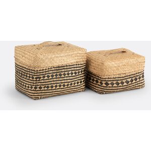 Conjunto de Cestas LA REDOUTE INTERIEURS - Tejido Bicolor - Decoración y Uso Conjunto de Cestas LA REDOUTE INTERIEURS - Tejido Bicolor - Decoración y Uso