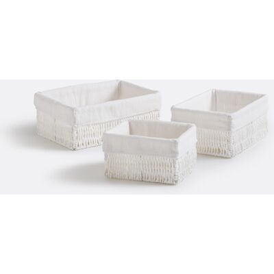 Conjunto de 3 cestas rectangulares La Redoute Interieurs - Almacenamiento Conjunto de 3 cestas rectangulares La Redoute Interieurs - Almacenamiento