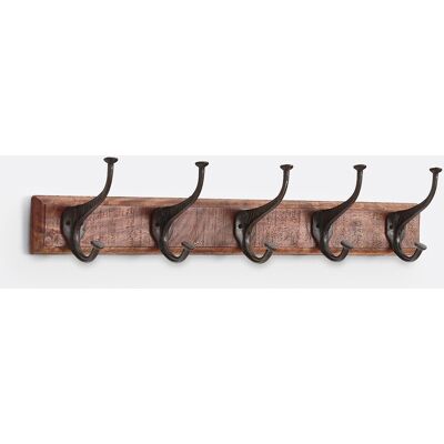 La Redoute INTERIEURS Perchero De Pared Con 5 Ganchos Dobles ANET. Talla talla única. Color La Redoute INTERIEURS Perchero De Pared Con 5 Ganchos Dobles ANET. Talla talla única. Color