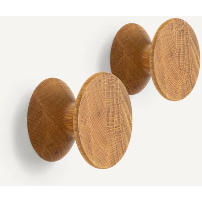 AM.PM Juego De 2 Ganchos De Roble Macizo Ø 8 Cm, Arame. Talla talla única. Color AM.PM Juego De 2 Ganchos De Roble Macizo Ø 8 Cm, Arame. Talla talla única. Color