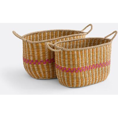 La Redoute INTERIEURS Juego De 2 Cestas Multicolores Para Herbario, KERALA. Talla talla única. Color La Redoute INTERIEURS Juego De 2 Cestas Multicolores Para Herbario, KERALA. Talla talla única. Color
