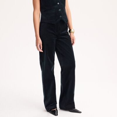 ANNE WEYBURN Pantalón ancho de terciopelo. Color ANNE WEYBURN Pantalón ancho de terciopelo. Color