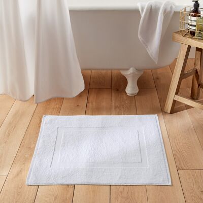 LA REDOUTE INTERIEURS Alfombra de baño blanca de felpa - Alfombra de baño LA REDOUTE INTERIEURS Alfombra de baño blanca de felpa - Alfombra de baño