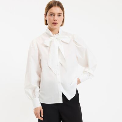 La Redoute Camisa de lazo, de algodón, manga larga. Talla L. Color La Redoute Camisa de lazo, de algodón, manga larga. Talla L. Color