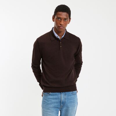 La Redoute Jersey con cuello de polo de lana merina, Signature ALFRED. Talla XXL. Color La Redoute Jersey con cuello de polo de lana merina, Signature ALFRED. Talla XXL. Color