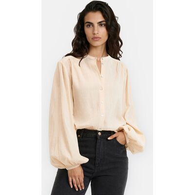 La Redoute Camisa oversize con cuello mao, Signature LISE. Talla XXL. Color La Redoute Camisa oversize con cuello mao, Signature LISE. Talla XXL. Color