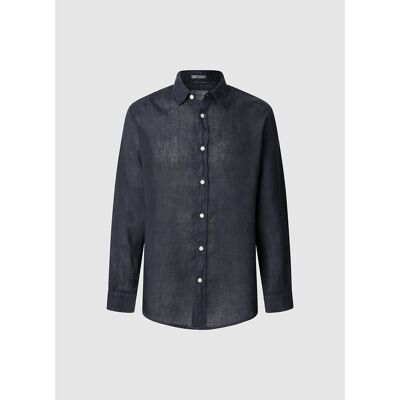 Pepe Jeans Camisa de lino de corte recto. Color Pepe Jeans Camisa de lino de corte recto. Color