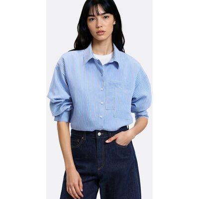 La Redoute Camisa de rayas oversize de manga larga. Talla XXL. Color La Redoute Camisa de rayas oversize de manga larga. Talla XXL. Color