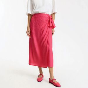 La Redoute Falda midi cruzada con lazo. Talla 34. Color La Redoute Falda midi cruzada con lazo. Talla 34. Color