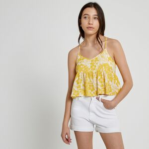 La Redoute Blusa con estampado floral y tirantes finos. Talla S. Color La Redoute Blusa con estampado floral y tirantes finos. Talla S. Color