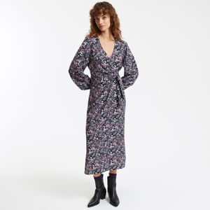 La Redoute Vestido midi estampado con escote de pico. Talla 36. Color La Redoute Vestido midi estampado con escote de pico. Talla 36. Color