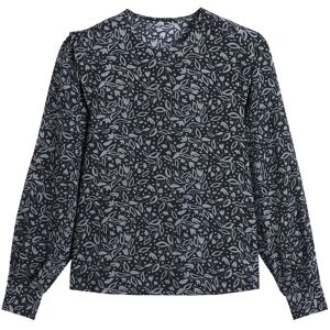 La Redoute Blusa estampada, cuello redondo, manga larga. Talla 40. Color La Redoute Blusa estampada, cuello redondo, manga larga. Talla 40. Color