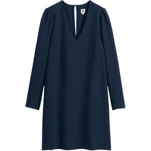 La Redoute Vestido evasé con cuello de pico, manga larga. Talla 34. Color La Redoute Vestido evasé con cuello de pico, manga larga. Talla 34. Color