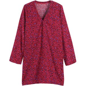 La Redoute Vestido corto, evasé, cuello de pico, manga larga. Talla 34. Color La Redoute Vestido corto, evasé, cuello de pico, manga larga. Talla 34. Color