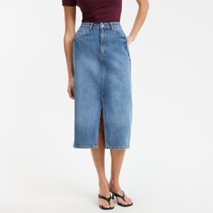 La Redoute Falda midi vaquera recta. Talla 34. Color La Redoute Falda midi vaquera recta. Talla 34. Color