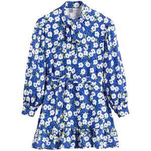 ROSEANNA X LA REDOUTE Vestido de cuello con chalina, manga larga, estampado. Color ROSEANNA X LA REDOUTE Vestido de cuello con chalina, manga larga, estampado. Color