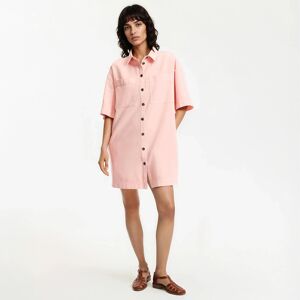 La Redoute Vestido camisero corto de manga corta. Talla XS. Color La Redoute Vestido camisero corto de manga corta. Talla XS. Color