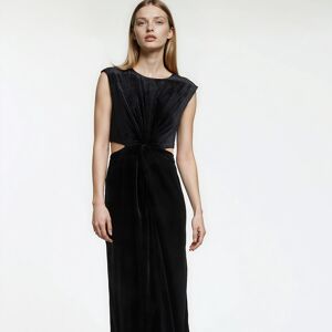 La Redoute Vestido recto de terciopelo liso, largo. Talla 42. Color La Redoute Vestido recto de terciopelo liso, largo. Talla 42. Color