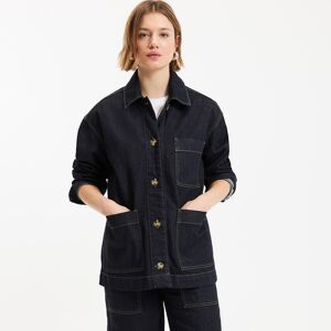 La Redoute Chaqueta vaquera larga de corte recto, estilo worker. Talla S. Color La Redoute Chaqueta vaquera larga de corte recto, estilo worker. Talla S. Color