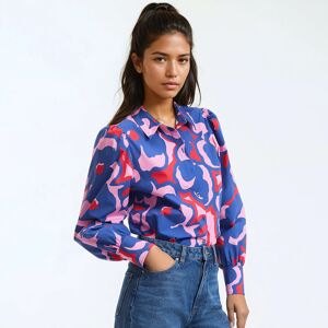 La Redoute Blusa con estampado de flores, de manga larga. Talla 36. Color La Redoute Blusa con estampado de flores, de manga larga. Talla 36. Color