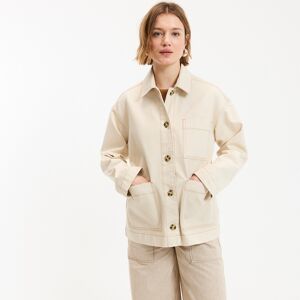 La Redoute Chaqueta vaquera larga de corte recto, estilo worker. Talla L. Color La Redoute Chaqueta vaquera larga de corte recto, estilo worker. Talla L. Color