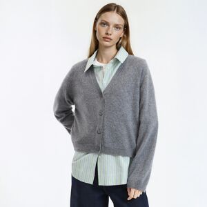 La Redoute Cárdigan abotonado de punto fino de cachemira. Talla XL. Color La Redoute Cárdigan abotonado de punto fino de cachemira. Talla XL. Color