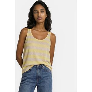 La Redoute Camiseta de tirantes a rayas de lino, cuello redondo y tirantes anchos. Talla S. Color La Redoute Camiseta de tirantes a rayas de lino, cuello redondo y tirantes anchos. Talla S. Color