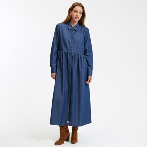 La Redoute Vestido largo de denim, manga larga. Talla 34. Color La Redoute Vestido largo de denim, manga larga. Talla 34. Color
