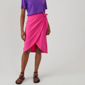 La Redoute Falda recta cruzada, largo midi. Talla 34. Color La Redoute Falda recta cruzada, largo midi. Talla 34. Color
